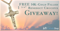 FREE 14k gold-filled Benedict Crucifix Giveaway!