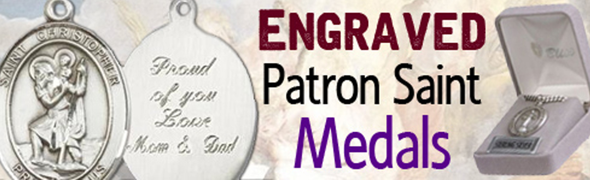 Engraved Patron Saint Medals